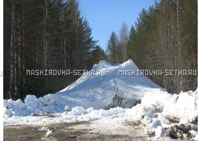 Маскировочная сеть МКТ-2С Снег 3х6 м – купить по цене 4700 руб. в интернет-магазине в городе Омск картинка 3
