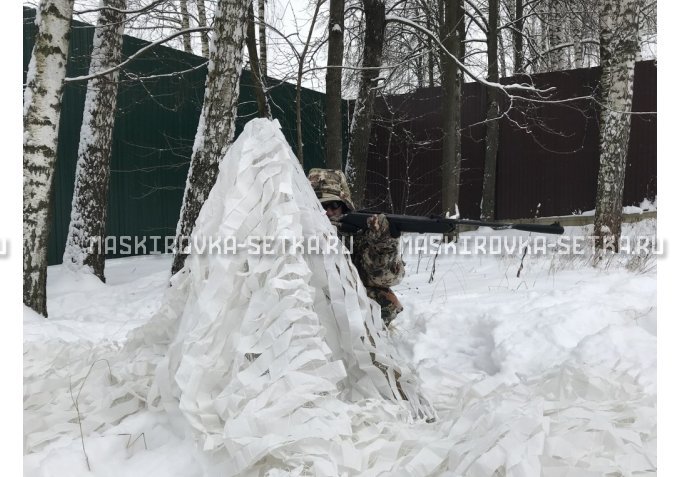 Маскировочная сеть МКТ-2С Снег 3х6 м – купить по цене 4700 руб. в интернет-магазине в городе Омск картинка 2