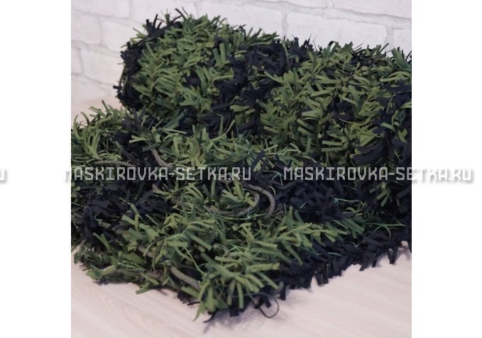 Маскировочная сеть Зеленя 2х3 м (зелено-черная) – купить по цене 3200 руб. в интернет-магазине в городе Омск картинка 4